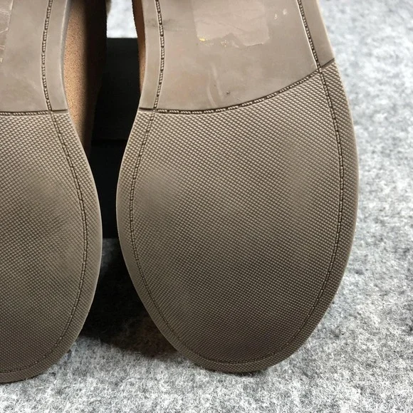 Sole Society Shearling Lined Boots Womens Brown Suede Pull On Ankle Mid Calf - Picture 12 of 14